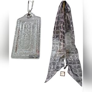 Coach Silver Metallic Bundle!! Dress Up Your Coach Bag!